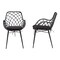 Baxton Studio Ballerina Modern Bohemian Black Finished Rattan and Metal 2-Piece Dining Chair Set, PR 231-2PC-12823-ZORO - alternate 2